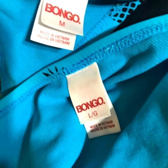 Bongo Blue Pinnaple Print Bikini Size M/L - Picture 8 of 9